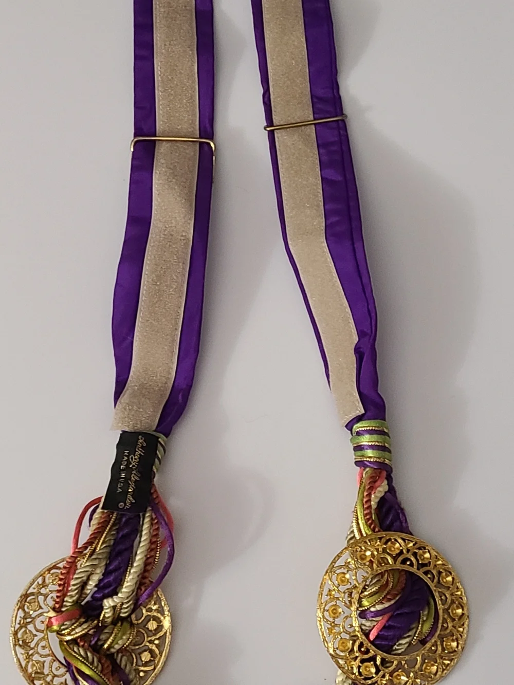 Vintage 80's Belt Adjustable Runway Estate Purple Euc